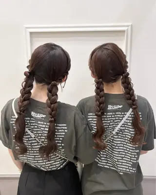ロング ヘアアレンジ lien ヒジリのヘアスタイル