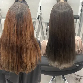 ロング 韓国風レイヤー ハイトーンRYOTAのヘアスタイル