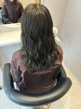 セミロング カラー パーマ kasumi/渋谷/ パーマのヘアスタイル