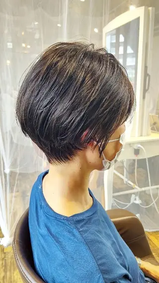 ショート 【似合わせ・レイヤー ・パーマ】海気のヘアスタイル