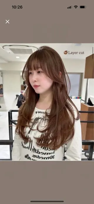 ロング 🎀 うる艶透明感 カラー / 錦糸町のヘアスタイル