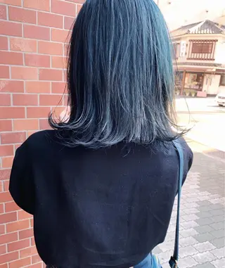ミディアム 丹羽大喜 縮毛矯正/美髪矯正のヘアスタイル