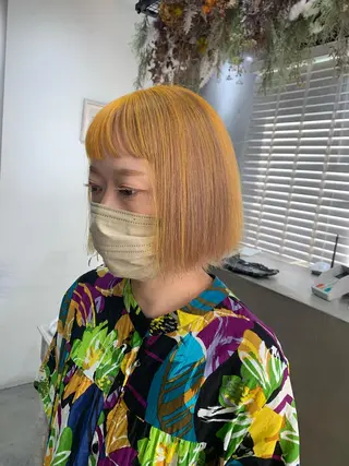 ショート カラー ヘアアレンジ kei🤎ベージュ /透明感カラー/博多のヘアスタイル