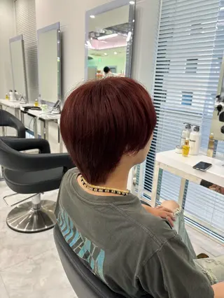 カラー メンズ 流行りの透明感カラー ×縮毛矯正🤍ユウのヘアスタイル