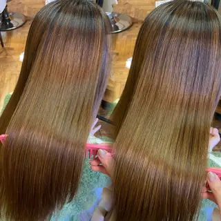 ロング カラー 透明感カラー/ 小顔カット/ミヅキのヘアスタイル