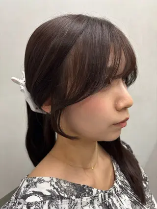 セミロング nico麻生　長谷川 裕月のヘアスタイル