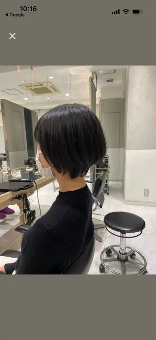 ショート 似合わせカットカラー 💎モエのヘアスタイル