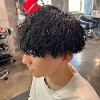 ショート カラー パーマ ヘアアレンジ メンズ キッズ 🔷横浜1のパーマ 職人🔷将太郎のヘアスタイル