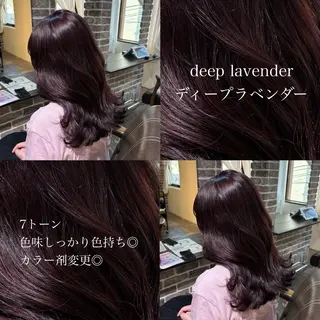 セミロング カラー 🧸顔周りカット /透明感🎀のヘアスタイル