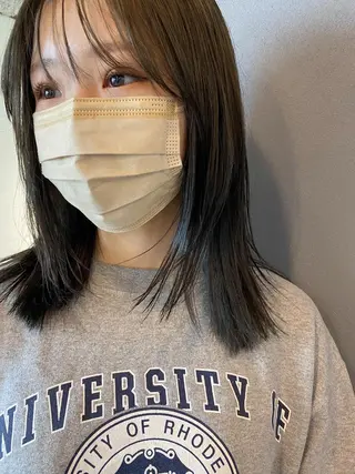 ミディアム カラー 砂原 ひよりのヘアスタイル