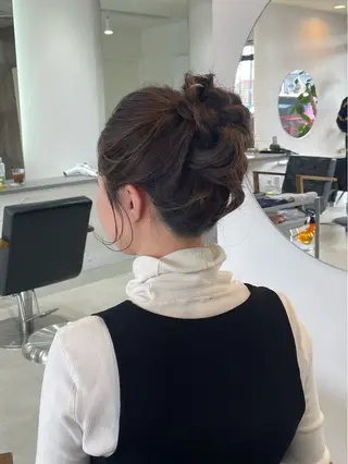 ロング ヘアアレンジ 前川 瑞希のヘアスタイル