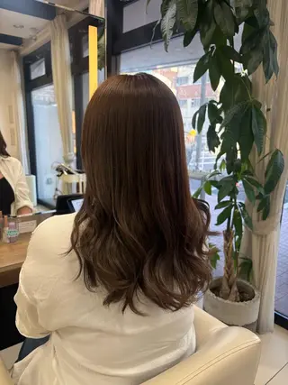 ロング カラー 赤み消しカラー🌿‬ 透明感/Hikariのヘアスタイル