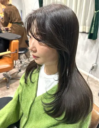 ロング 大久保 優香のヘアスタイル