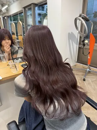 ロング 新潟/万代/レイヤー 韓国風/明間未来のヘアスタイル