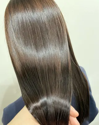 ロング 髪質改善 菊池紳吾のヘアスタイル