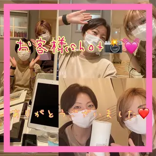 ショート カラー メンズ キッズ ✂︎ショート、ボブ、 レイヤー🩵YUMIのヘアスタイル