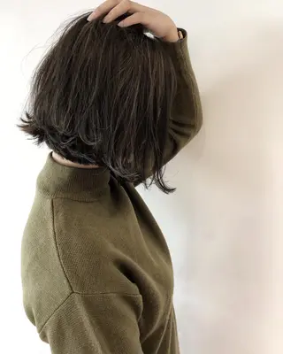 ミディアム ボブ/縮毛矯正 🌟梅田盛一🌟のヘアスタイル