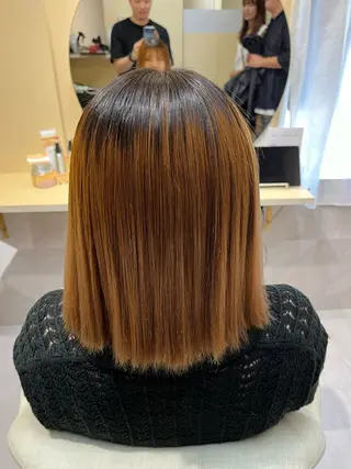 ミディアム 西田 優作のヘアスタイル