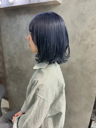 ミディアム カラー ウルフ🦋顔まわり ❤︎ ͛MEIのヘアスタイル