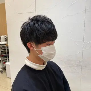 ショート パーマ メンズ メンズ特化型美容師 栗山勇人のヘアスタイル