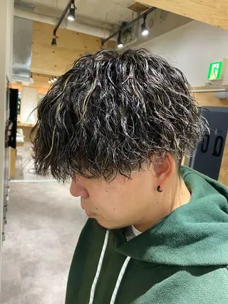 パーマ メンズ メンズブリーチカラー /パーマ ごーた立川のヘアスタイル