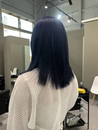 カラー 酸性ストレート 髪質改善のヘアスタイル