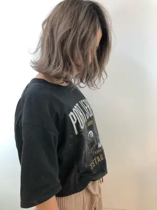ミディアム カラー タナカ タクヤのヘアスタイル