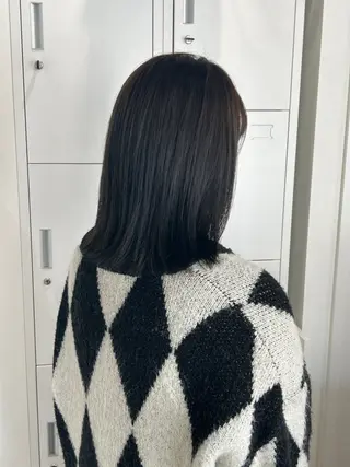 ミディアム カラー 森口 竜三のヘアスタイル