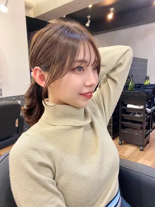ミディアム カラー 似合わせレイヤー 🇰🇷荒木洋文のヘアスタイル