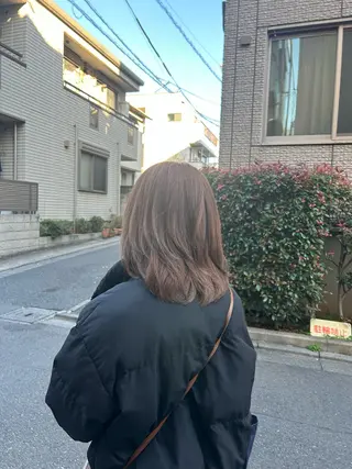ミディアム カラー 暖色･似合わせカラー (廣石沙英🎀)のヘアスタイル