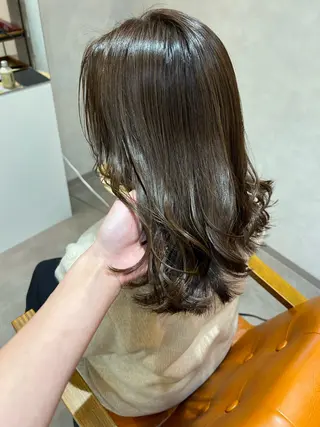 ミディアム 縮毛矯正/髪質改善 riwaのヘアスタイル