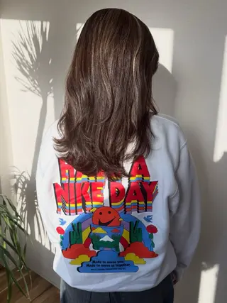 セミロング カラー 田室 和幸のヘアスタイル