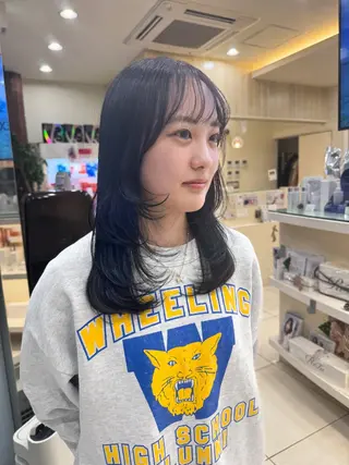 ミディアム カラー Seeknext // Rukaのヘアスタイル