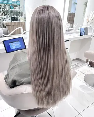 カラー ロング ＡＳＨ大宮/ブリーチ 髪質改善/カラーのヘアスタイル