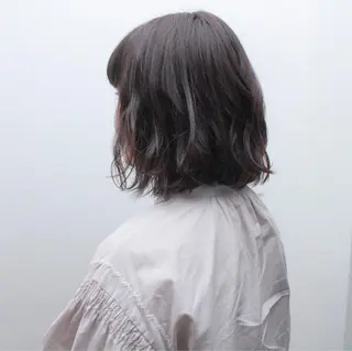 カラー クニモトハルナ ボブ/柔らかカラーのヘアスタイル