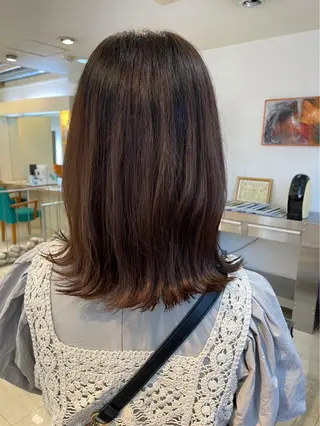 ミディアム 鶴﨑 美優亜のヘアスタイル