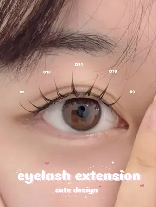 マツエク・マツパ Rinka/束感/L ED/Lカール🎀‎のマツエク・マツパデザイン