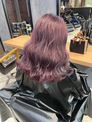 ロング カラー ヘアアレンジ メンズ 透明感カラー🤎 ゆりのヘアスタイル