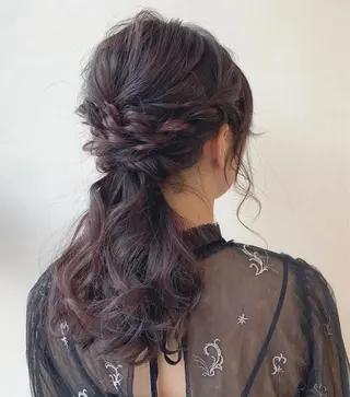 セミロング 立川 奈那子のヘアスタイル