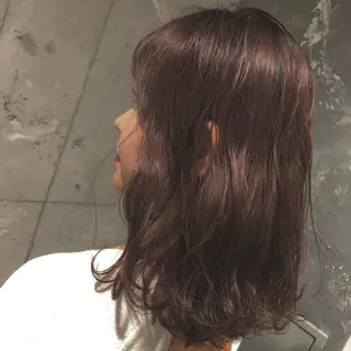 ミディアム カラー ヘアアレンジ 美髪矯正/透明感カラ ー🫧YUUKI🫧のヘアスタイル