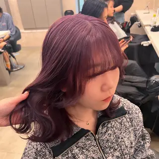 ミディアム カラー 💖札幌カラー 指名No.1💖玲奈のヘアスタイル