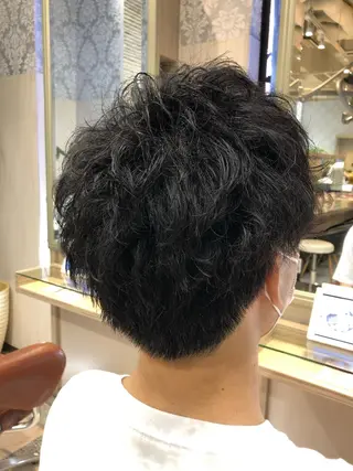 パーマ メンズ 一戸 拓斗のヘアスタイル