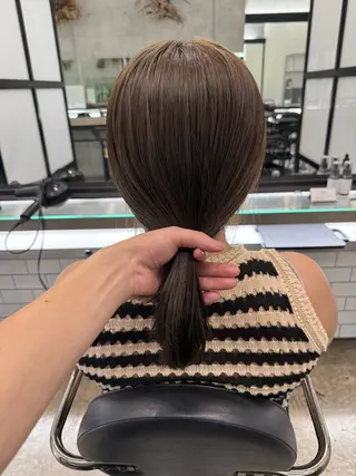 ミディアム カラー YUTO歴9年 ベージュの透明感得意のヘアスタイル