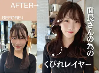 ミディアム [似合う小顔カット] 🪽MUNi恵比寿のヘアスタイル