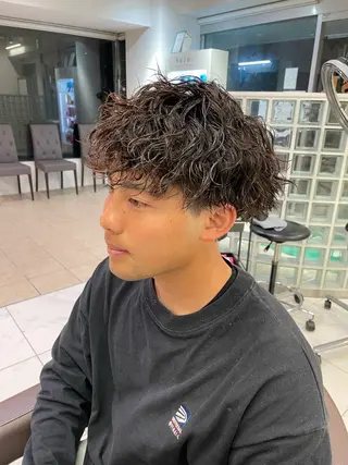 パーマ メンズ 【メンズ特化】 池田大成✂︎のヘアスタイル