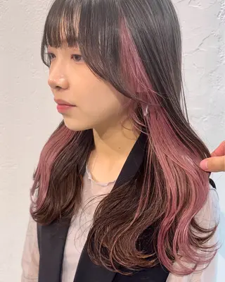 ロング カラー インナーカラー/レイ ヤーカット♡/マキシのヘアスタイル