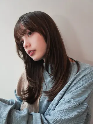 ミディアム alu/心斎橋大阪 ボブ/ブリーチなしのヘアスタイル