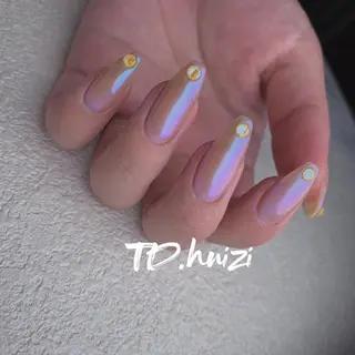 セミロング めぐみのネイルサロン スタッフ練習のネイルデザイン