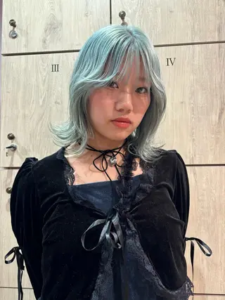 ミディアム カラー 似合わせレイヤー/ Wカラー🧸こころのヘアスタイル