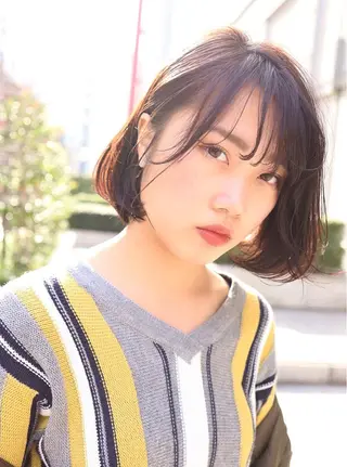 ショート カラー パーマ ヘアアレンジ トレンドヘア🩶 艶髪🩶yoshiのヘアスタイル